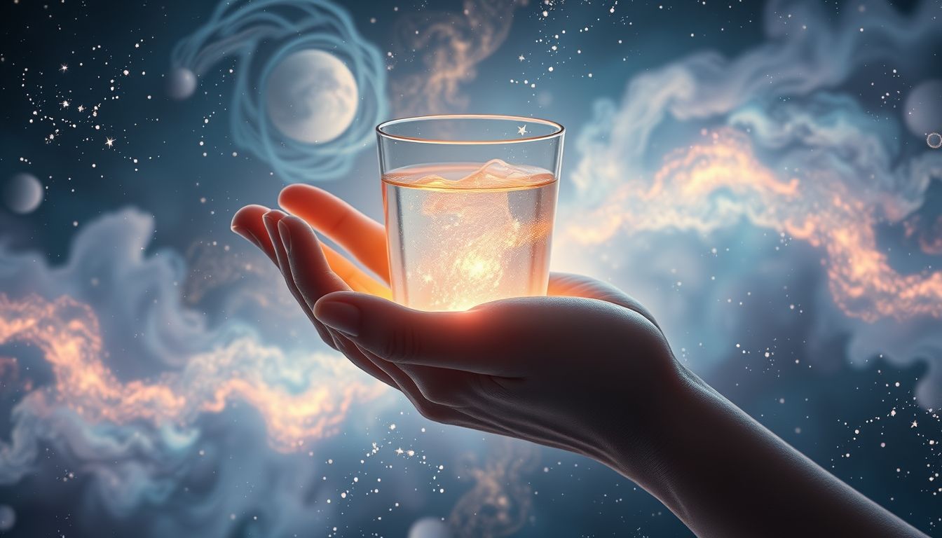 Ein kühles Getränk im Traum symbolisiert Fürsorge und Erfrischung.