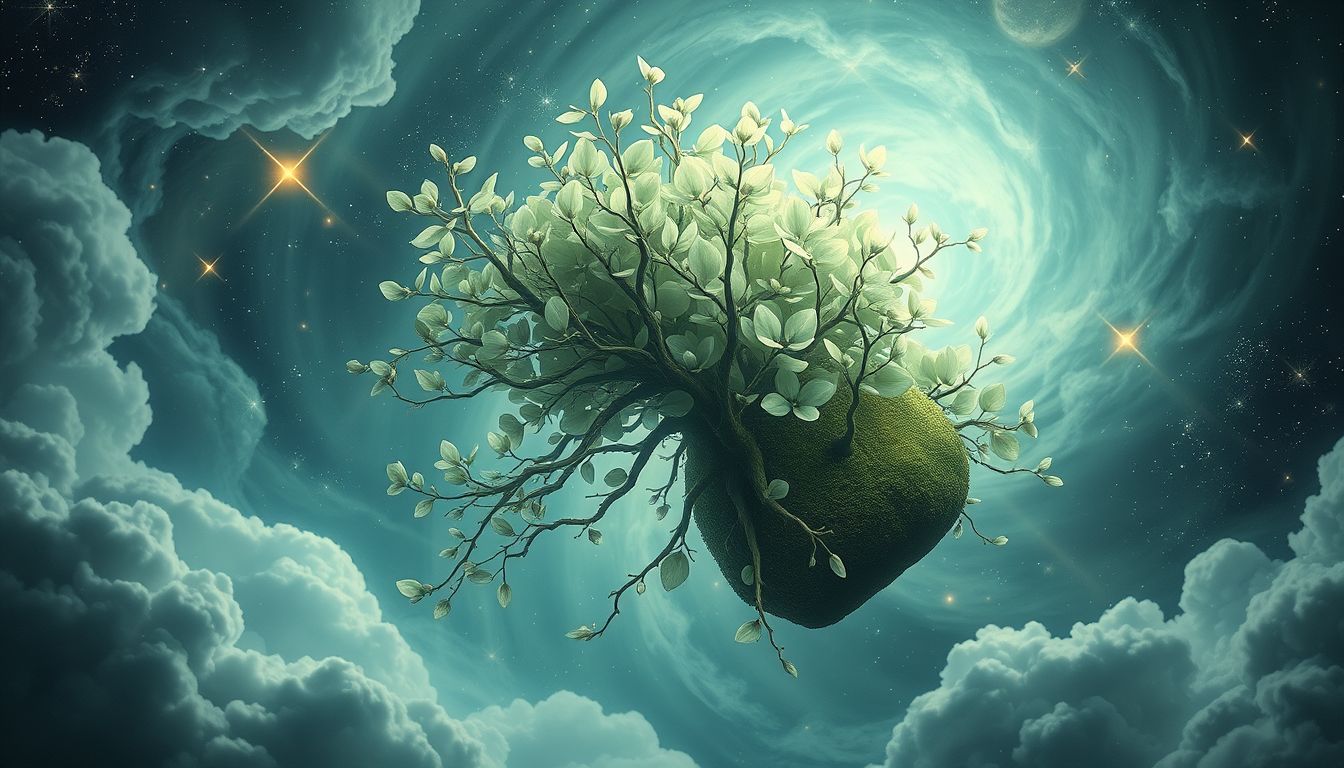 Ein riesiger Halbstrauch symbolisiert innere Stärke und Wachstum.