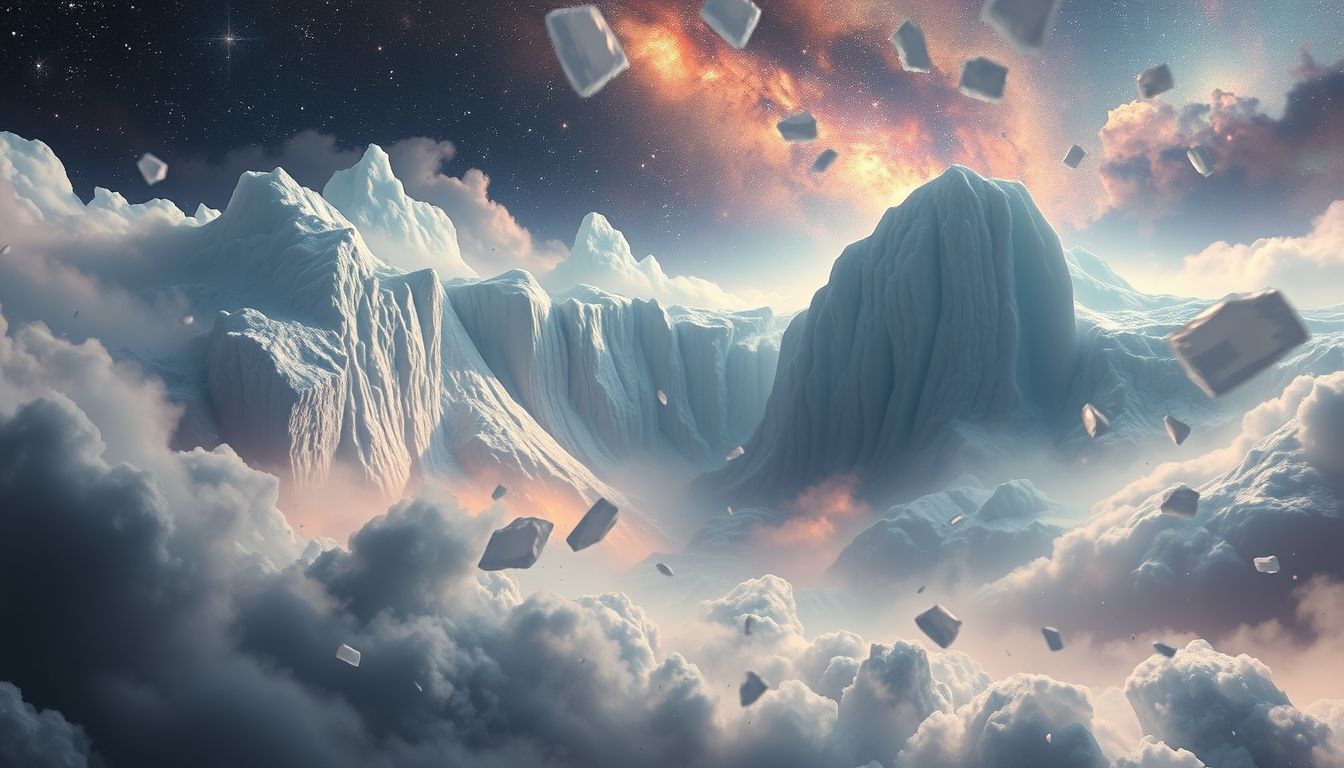 Ein zurückweichender Gletscher symbolisiert Vergänglichkeit und innere Veränderung.