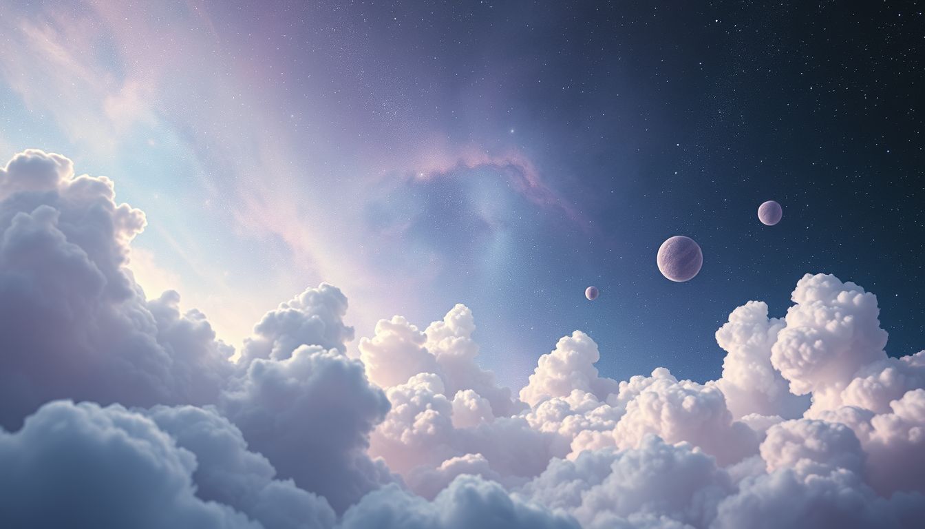 Gestreifte Wolken symbolisieren vergängliche Herausforderungen und trügerische Hoffnungen.