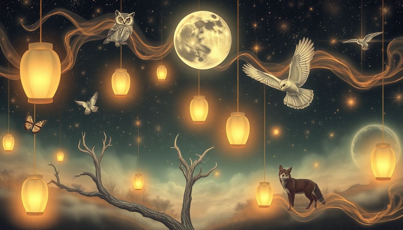 Lampions symbolisieren oft die Verbindung zwischen Intuition und Naturinstinkt.