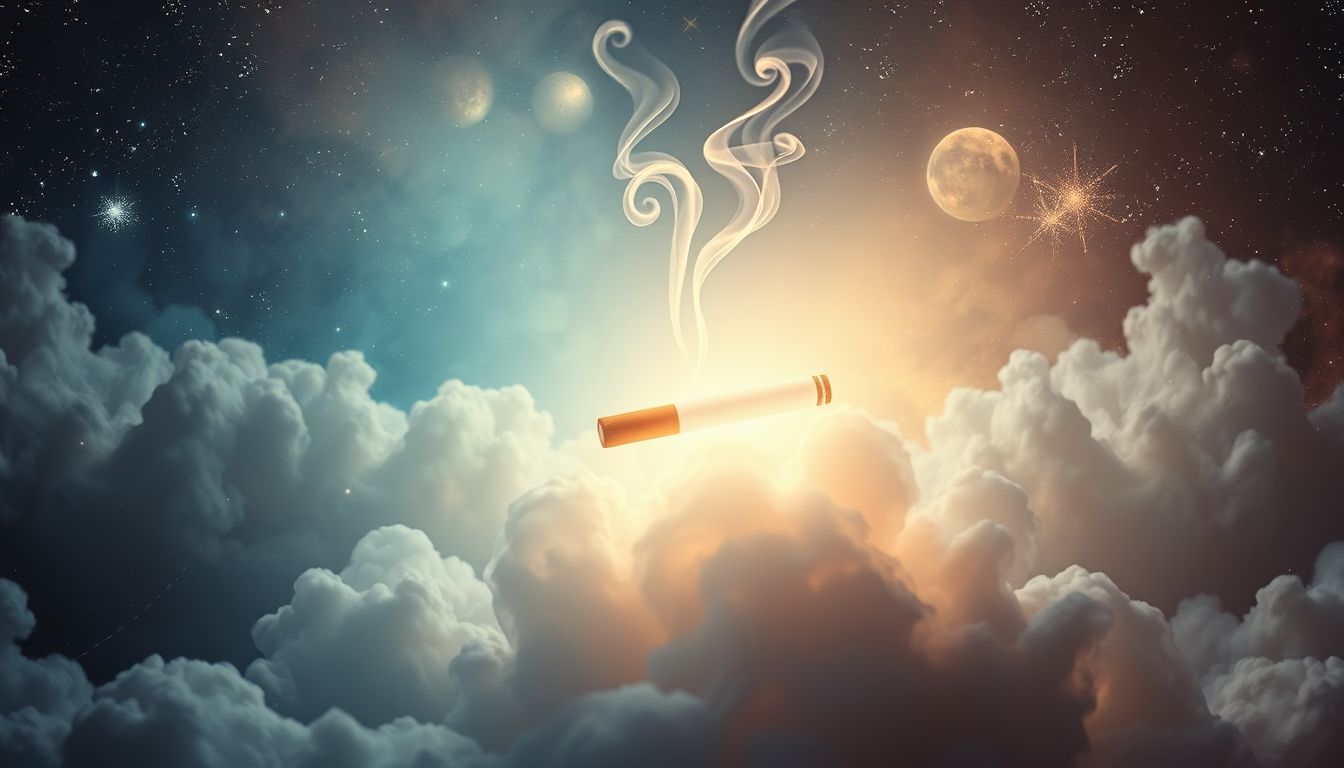 Eine Zigarette geschenkt zu bekommen symbolisiert unerwartete Versuchung.