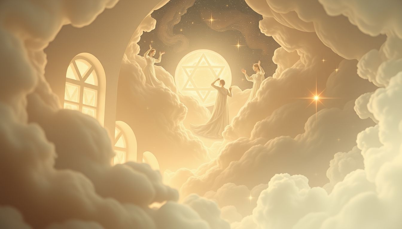 In einer Synagoge beten symbolisiert Gemeinschaft und spirituelle Verbindung.