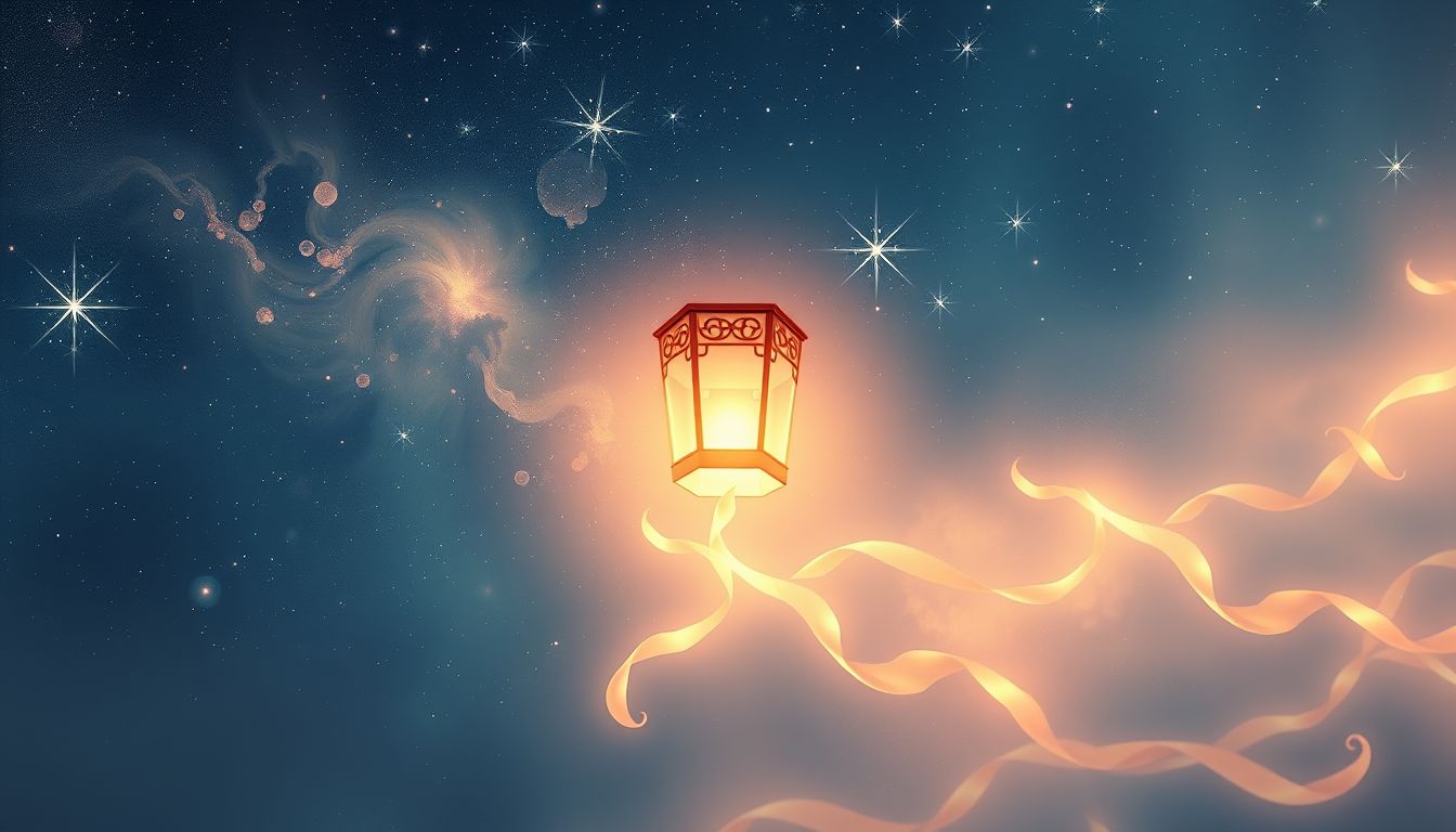 Das Steigenlassen von Lampions symbolisiert Loslassen und Neuanfang.