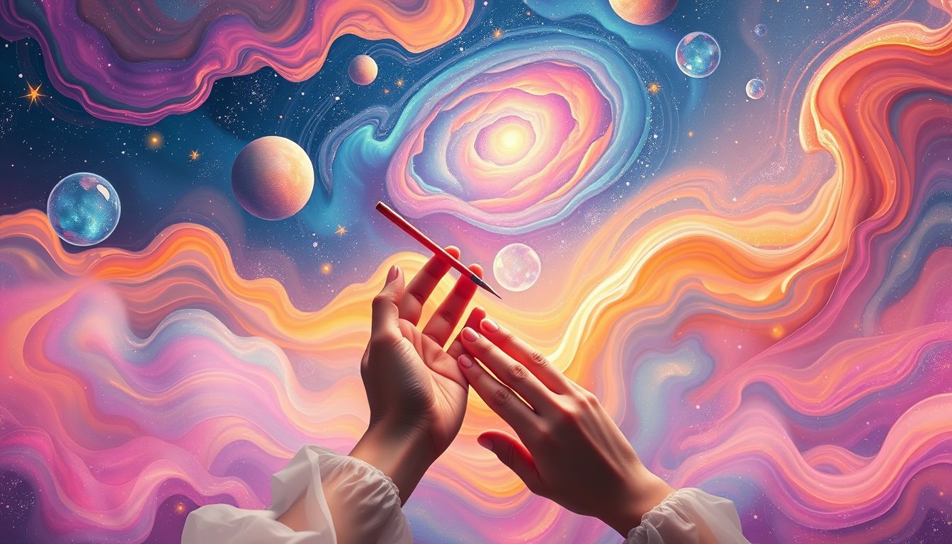 Der Traum vom farbigen Zeichnen symbolisiert kreative Lebenskraft.