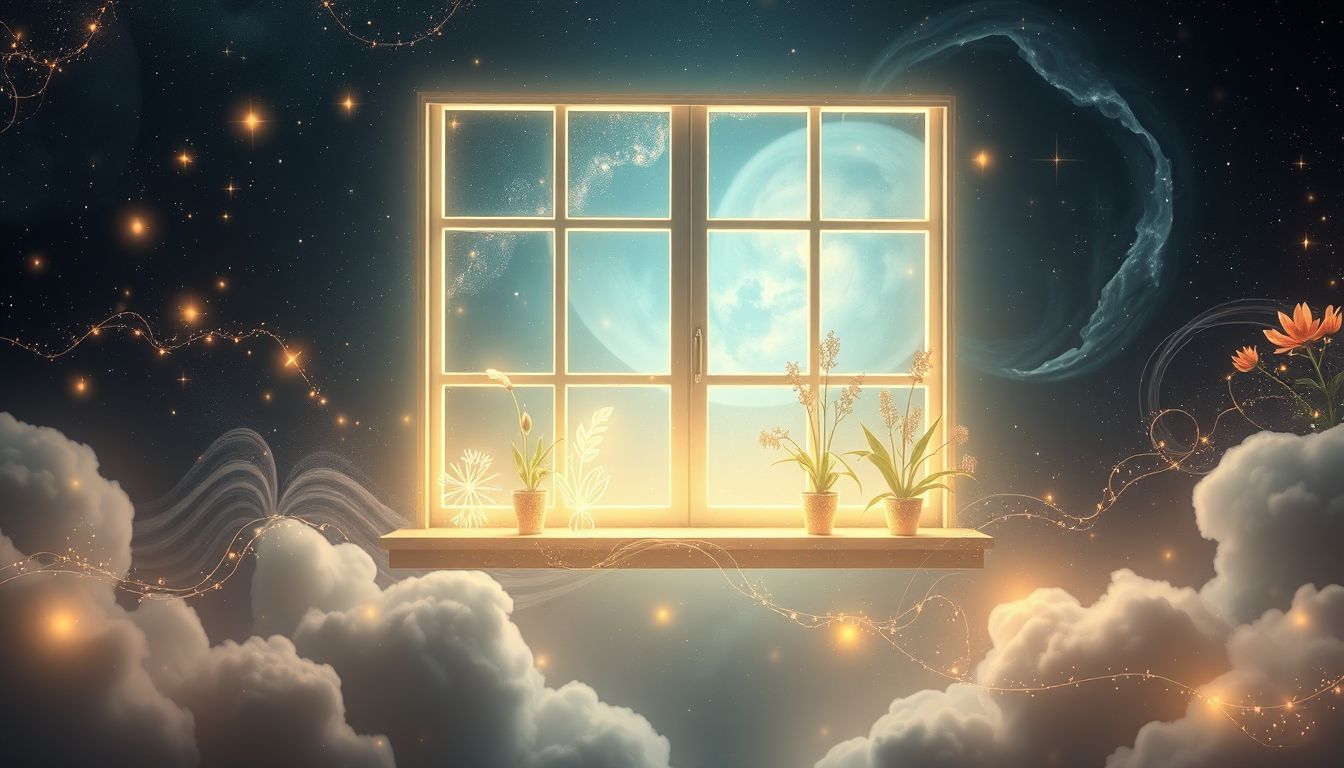 Ein Kräuterfensterbank-Traum symbolisiert natürliche Heilung und Wachstum.