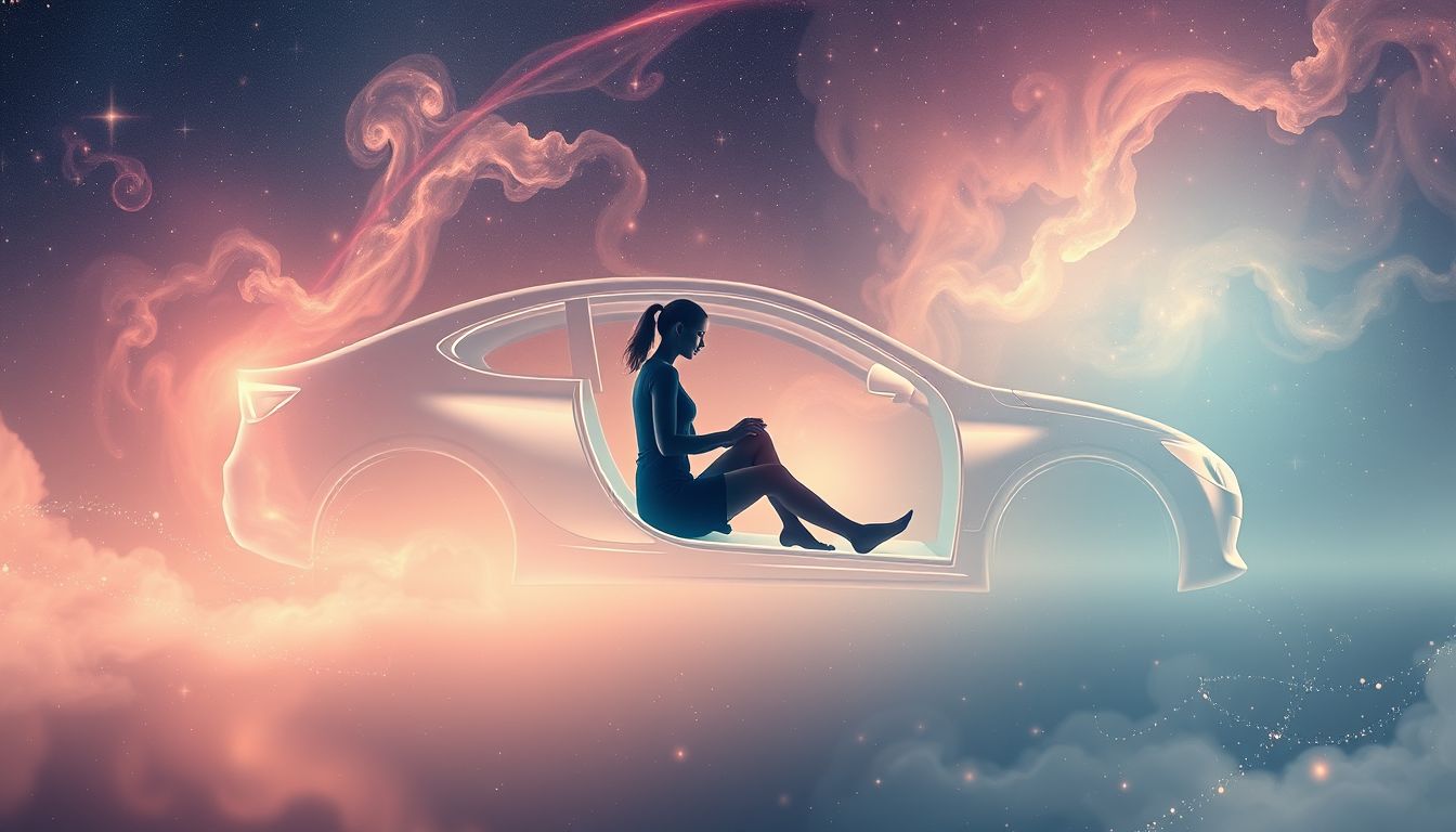 Im Auto sitzen symbolisiert Kontrolle über den eigenen Lebensweg.