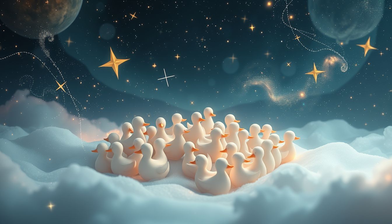 Viele Erpel symbolisieren Gemeinschaft und starke soziale Verbindungen im Traum.