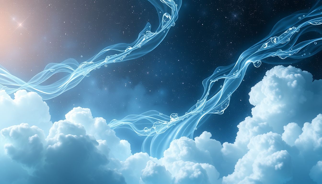 Wasser klärt Gedanken und reinigt die Seele im Traum.