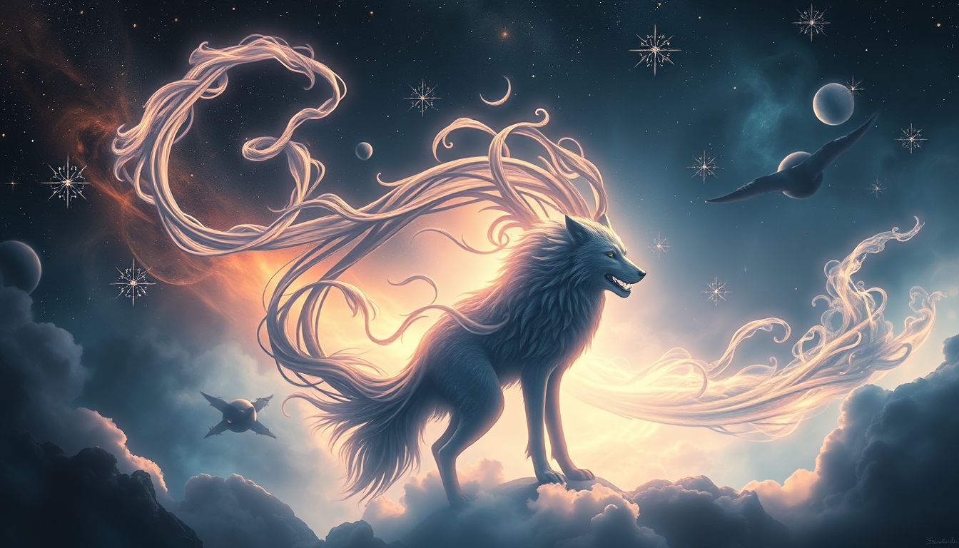 Das Bändigen des Wolfes symbolisiert die Annahme eigener Schattenseiten.