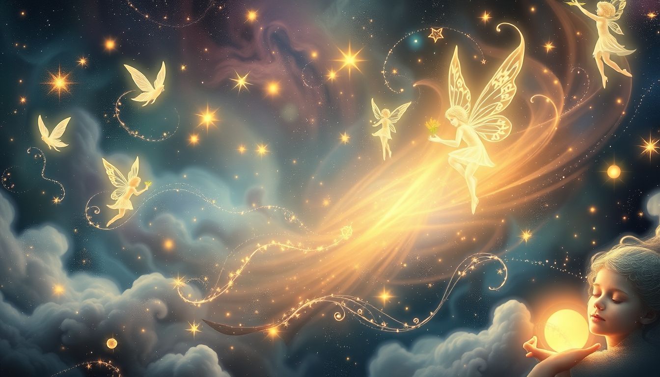 Feen und Engel symbolisieren Schutz und spirituelle Führung im Traum.