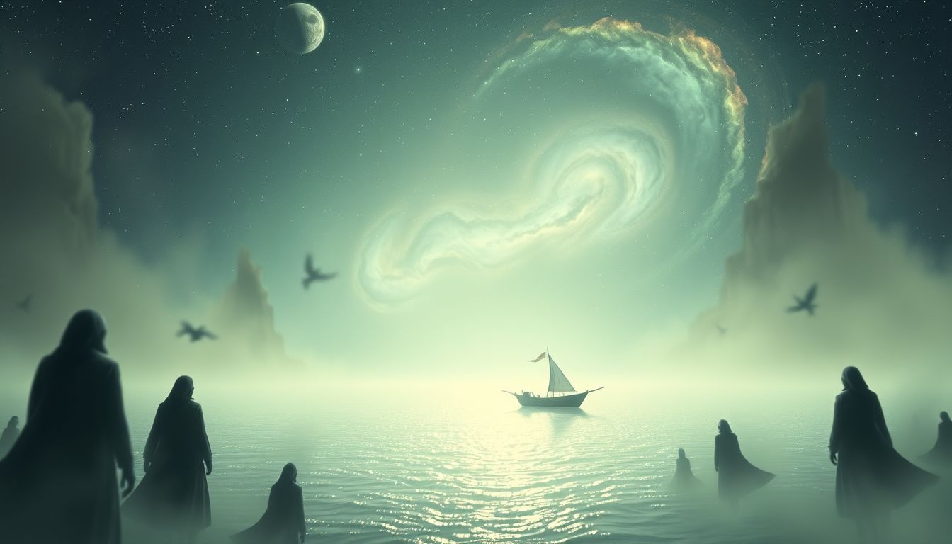 Eine Bootsfahrt mit Unbekannten symbolisiert oft neue Begegnungen.