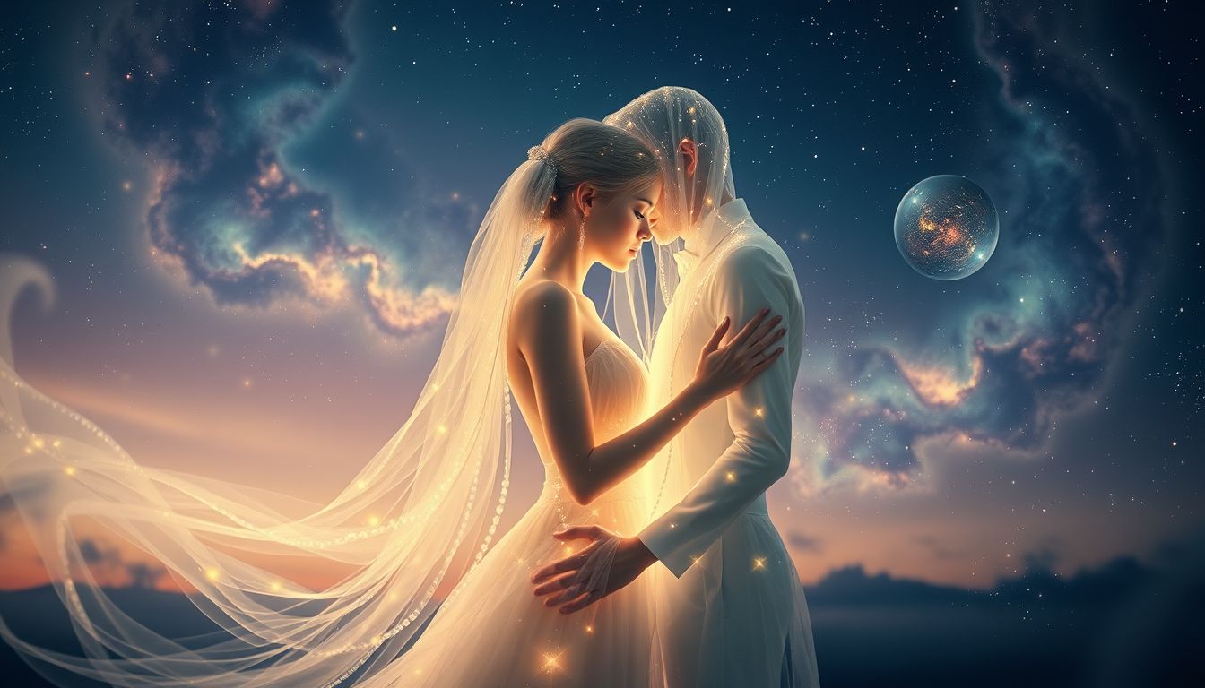 Das weinende Hochzeitspaar symbolisiert oft unausgesprochene emotionale Konflikte.