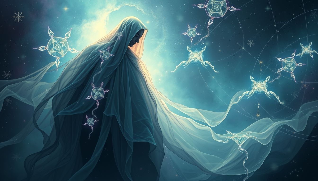 Ein herold verkündet Tod als Warnung vor unvermeidlichem Schicksal.