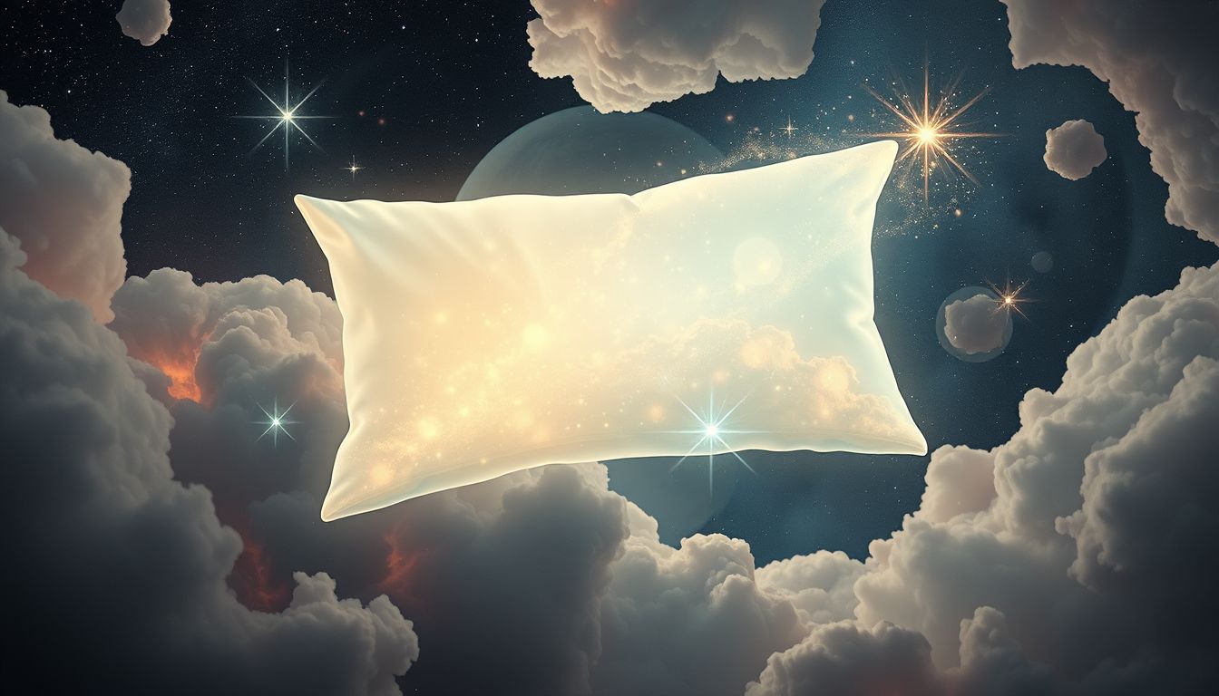 Ein Bettkissen als Waffe symbolisiert unterschwellige Aggression im Traum.