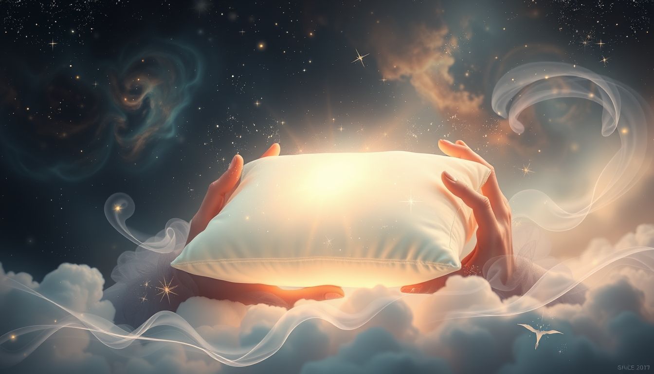 Ein Bettkissen umarmen symbolisiert Geborgenheit und emotionalen Trost im Traum.