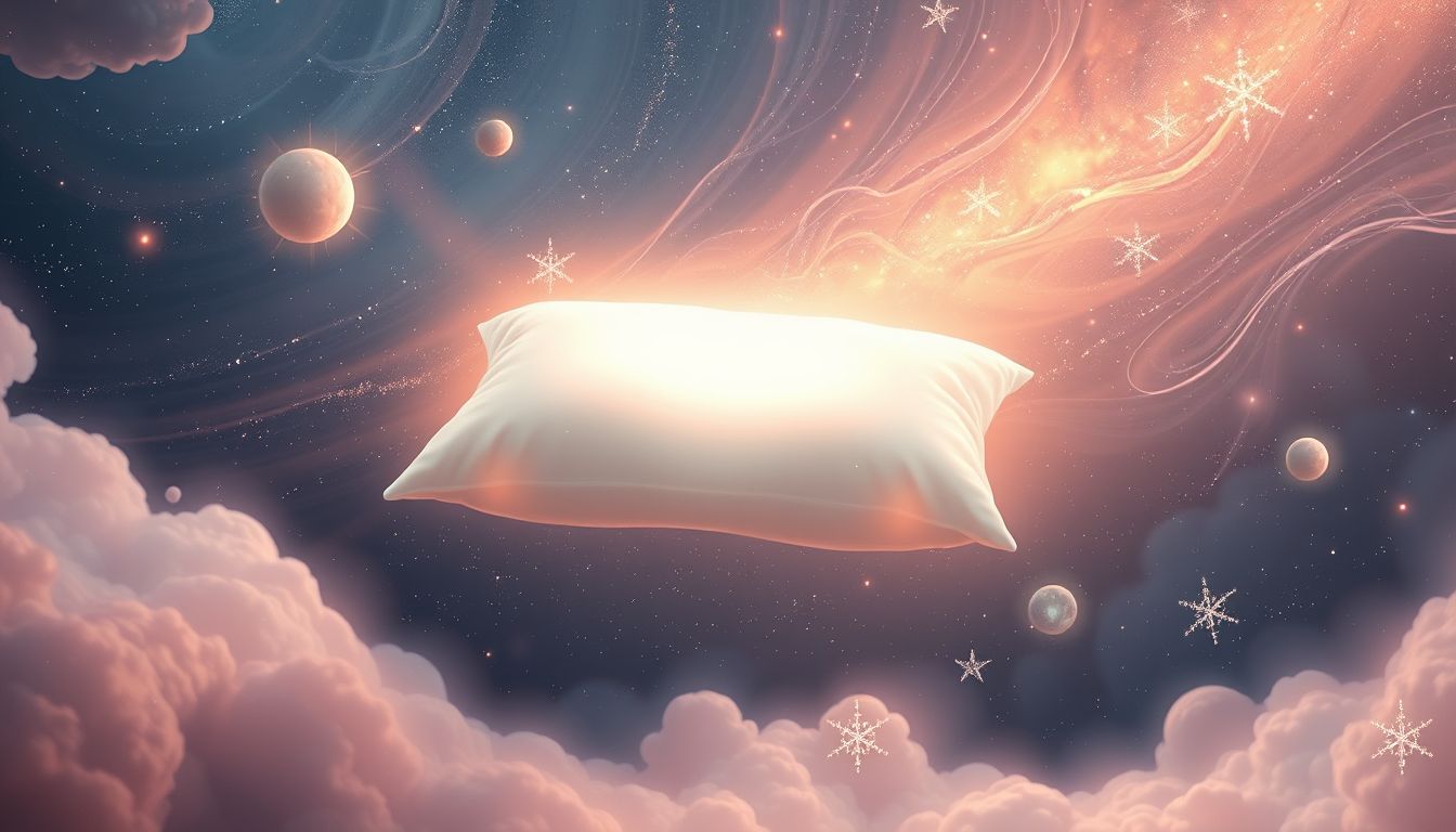 Ein verlorenes Bettkissen symbolisiert Verlust von Geborgenheit im Traum.