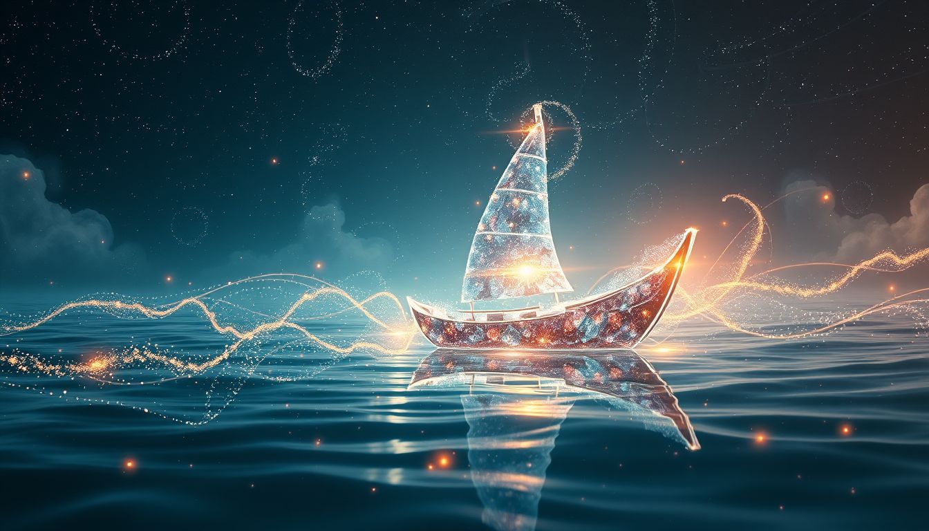 Ein selbstgebautes Boot symbolisiert Selbstvertrauen und neuen Lebensweg.