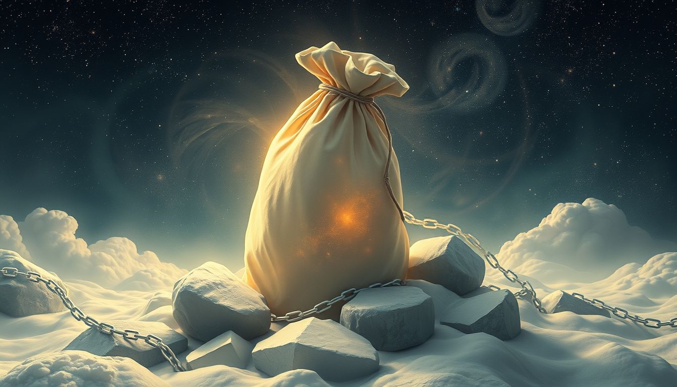 Ein Felleisen symbolisiert oft belastende Geheimnisse und innere Schuld.