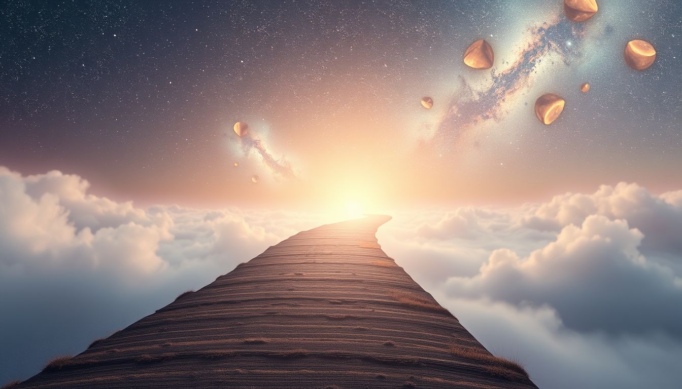 Ein Fußweg ohne Ziel symbolisiert Orientierungslosigkeit im Leben.