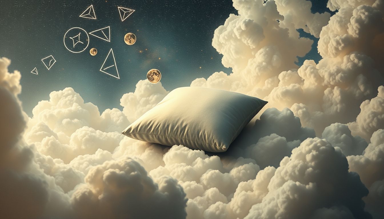 Ein hartes Bettkissen symbolisiert emotionale Belastungen und Stress.