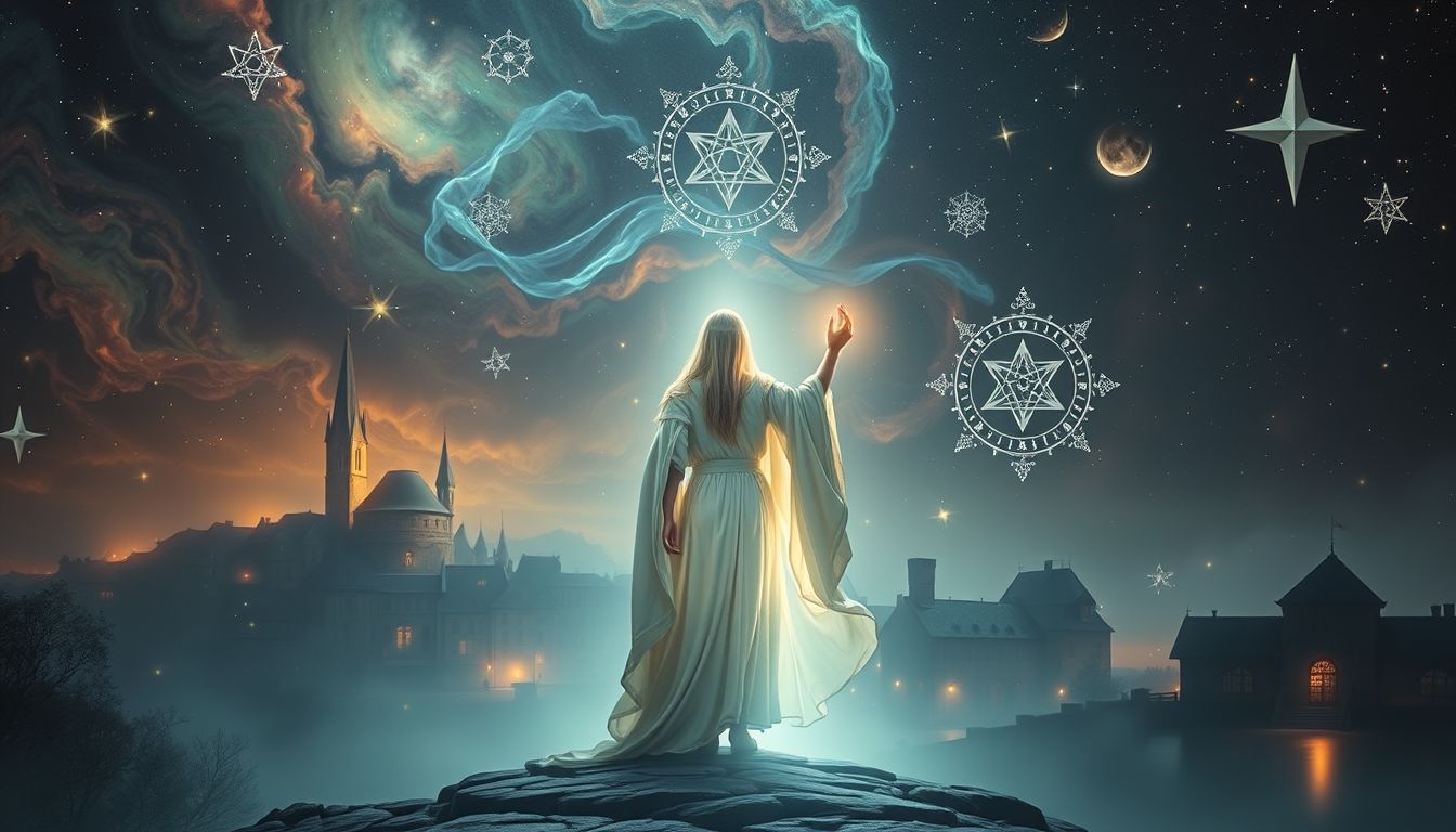 Ein Herold kündigt wichtige Nachrichten und Veränderungen in der Stadt an.