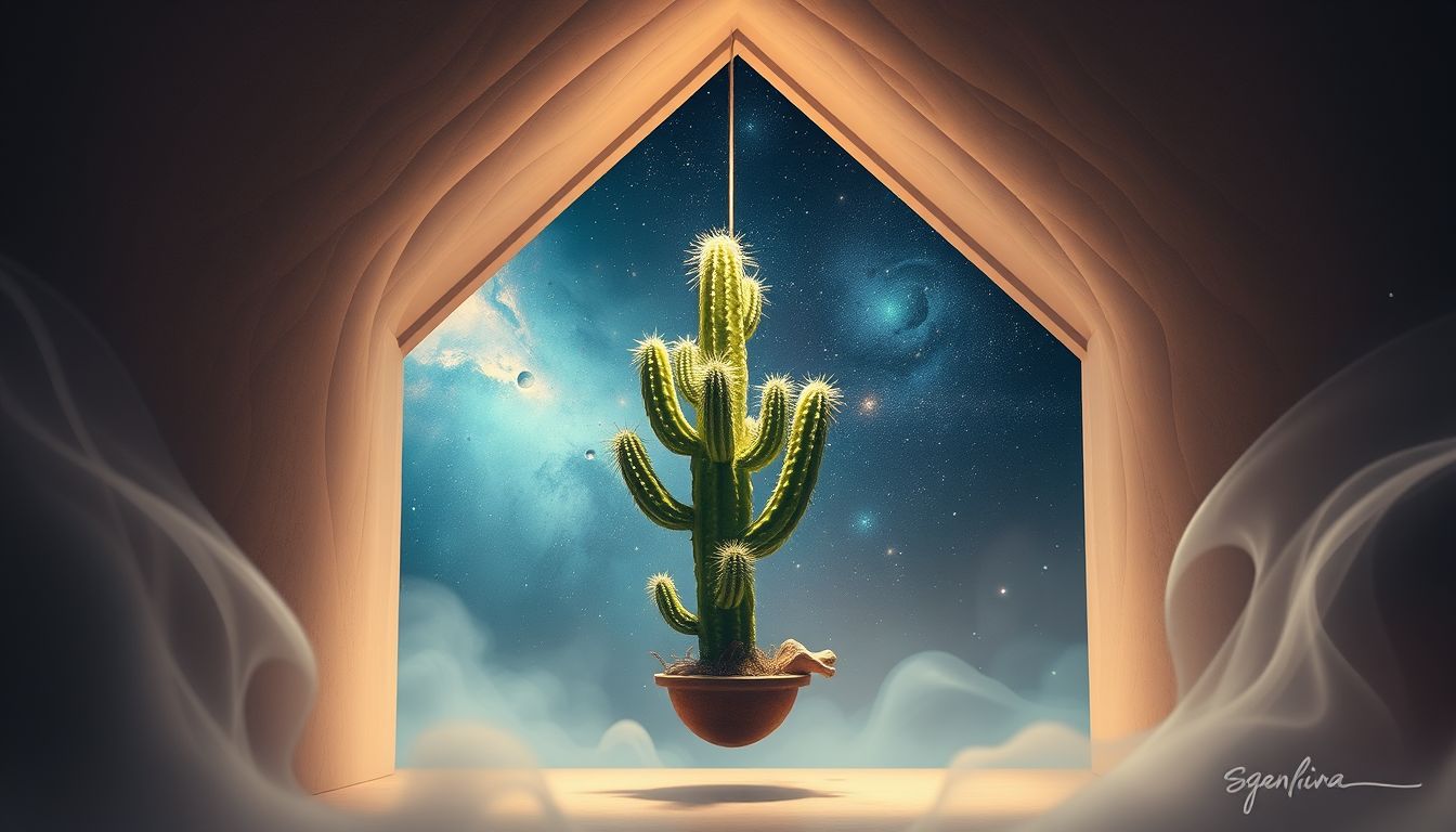 Ein Kaktus im Haus symbolisiert Schutz vor emotionalen Angriffen.