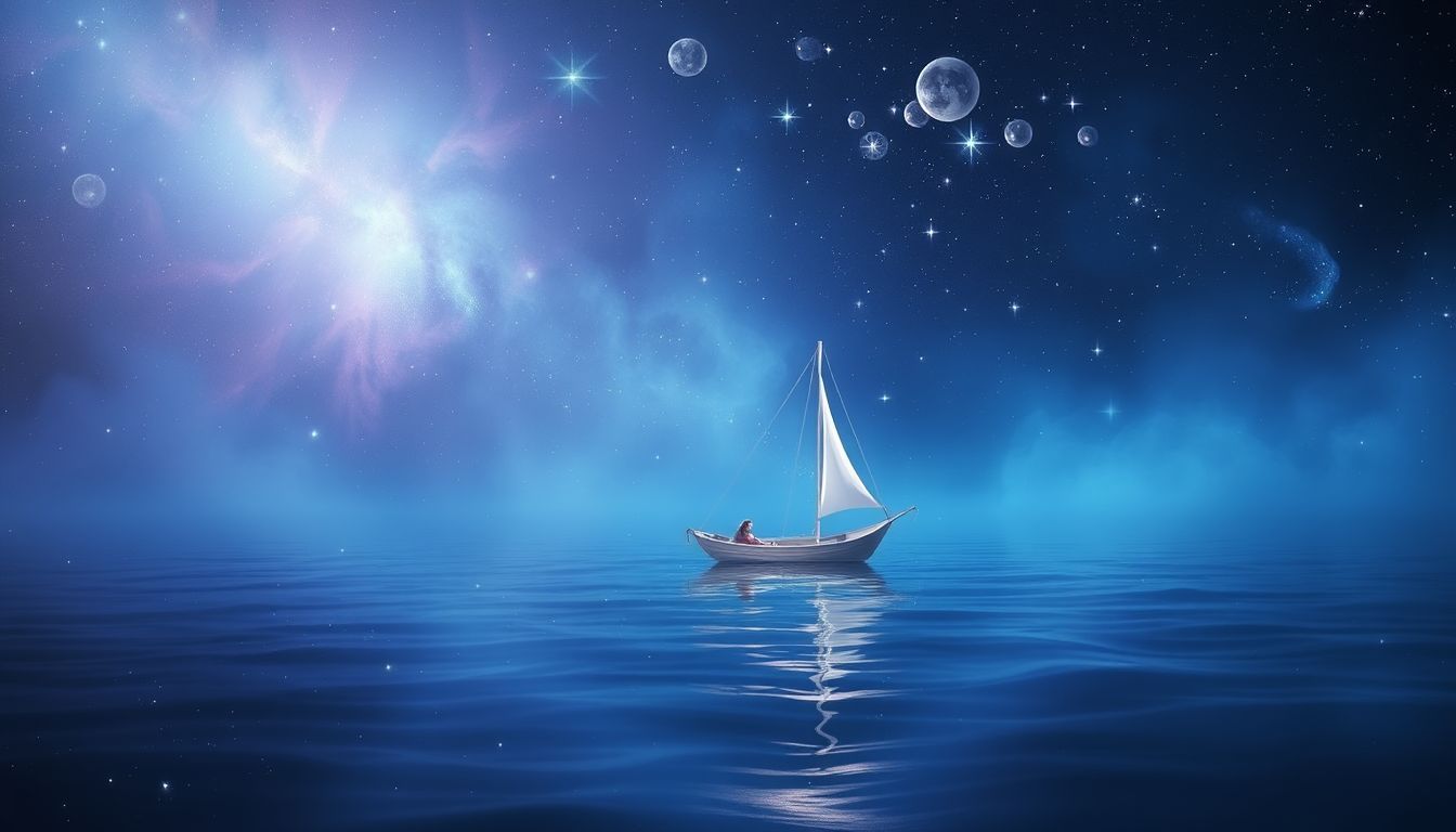 Ein langsames Boot symbolisiert Geduld und behutsame Lebensveränderungen.