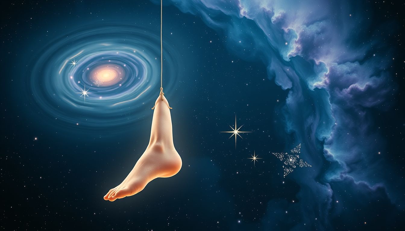 Ein linkes Bein symbolisiert Unsicherheit und unbeholfenes Handeln im Traum.