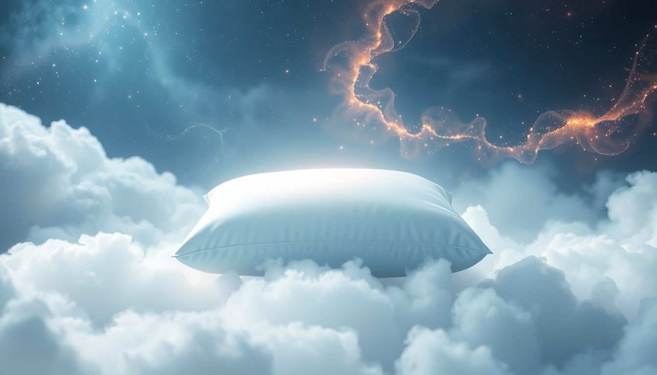 Ein sauberes Kissen symbolisiert Erholung und innere Klarheit im Traum.