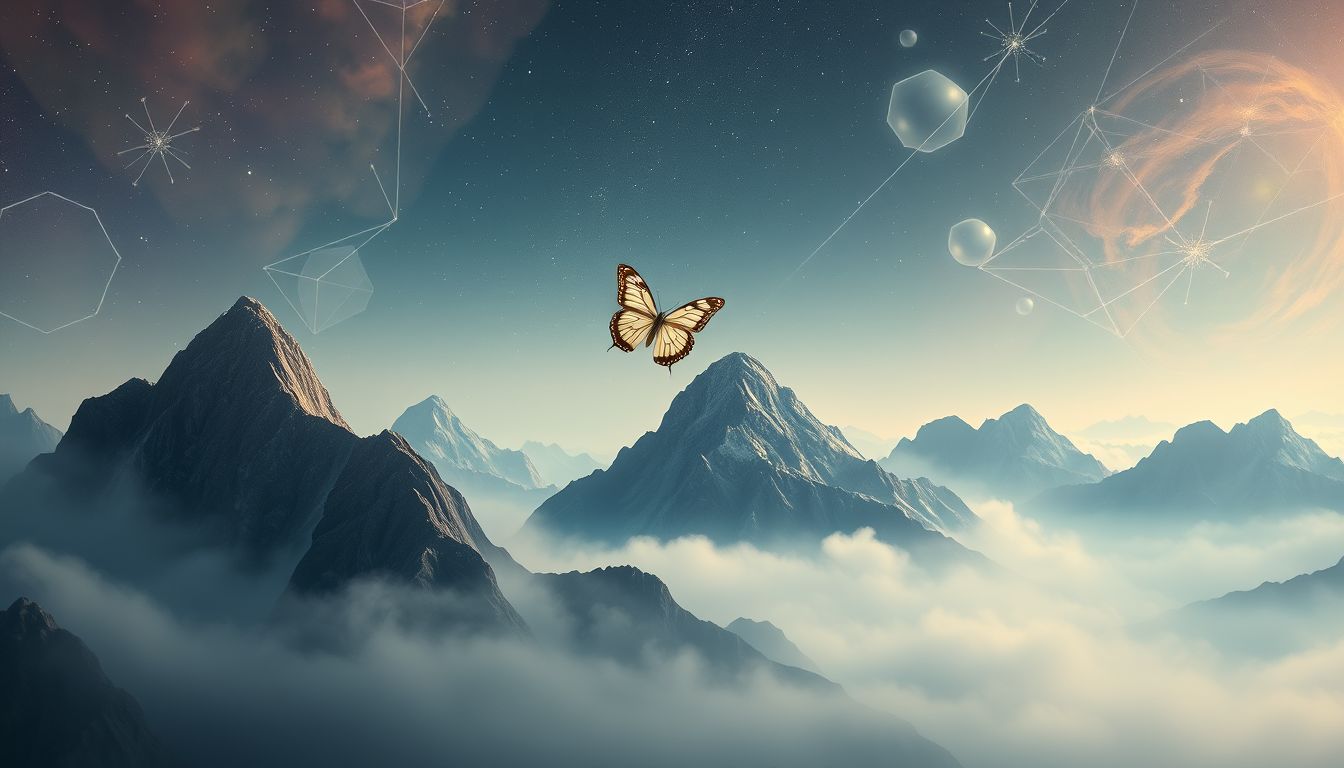 Ein Schwalbenschwanz in den Bergen symbolisiert Freiheit und Abenteuerlust.