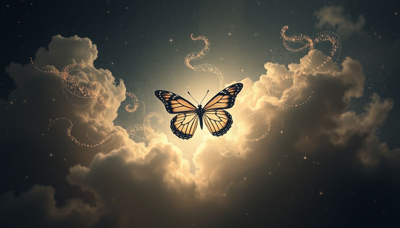 Ein toter Schwalbenschwanz symbolisiert oft verlorene Hoffnung oder Trauer.