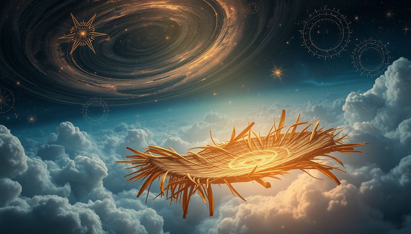 Eine abgenutzte Strohmatte symbolisiert vergehende Lebensenergie im Traum.