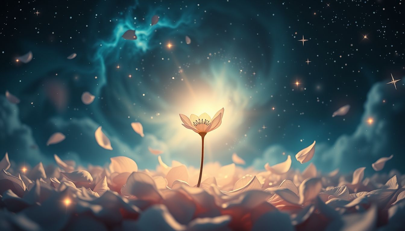 Eine einzelne Levkoje symbolisiert unverhoffte Freude und neue Chancen.