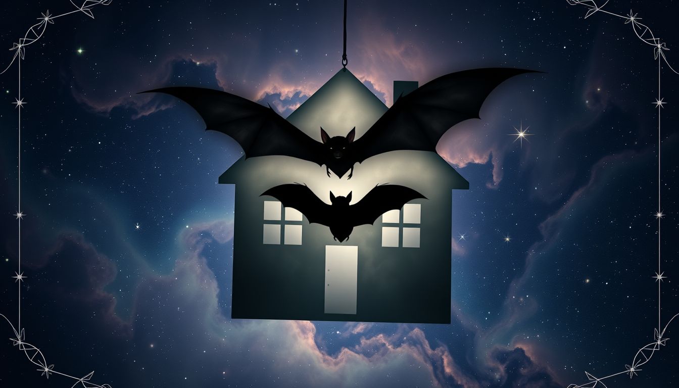 Eine Fledermaus im Haus symbolisiert oft verborgene Ängste.