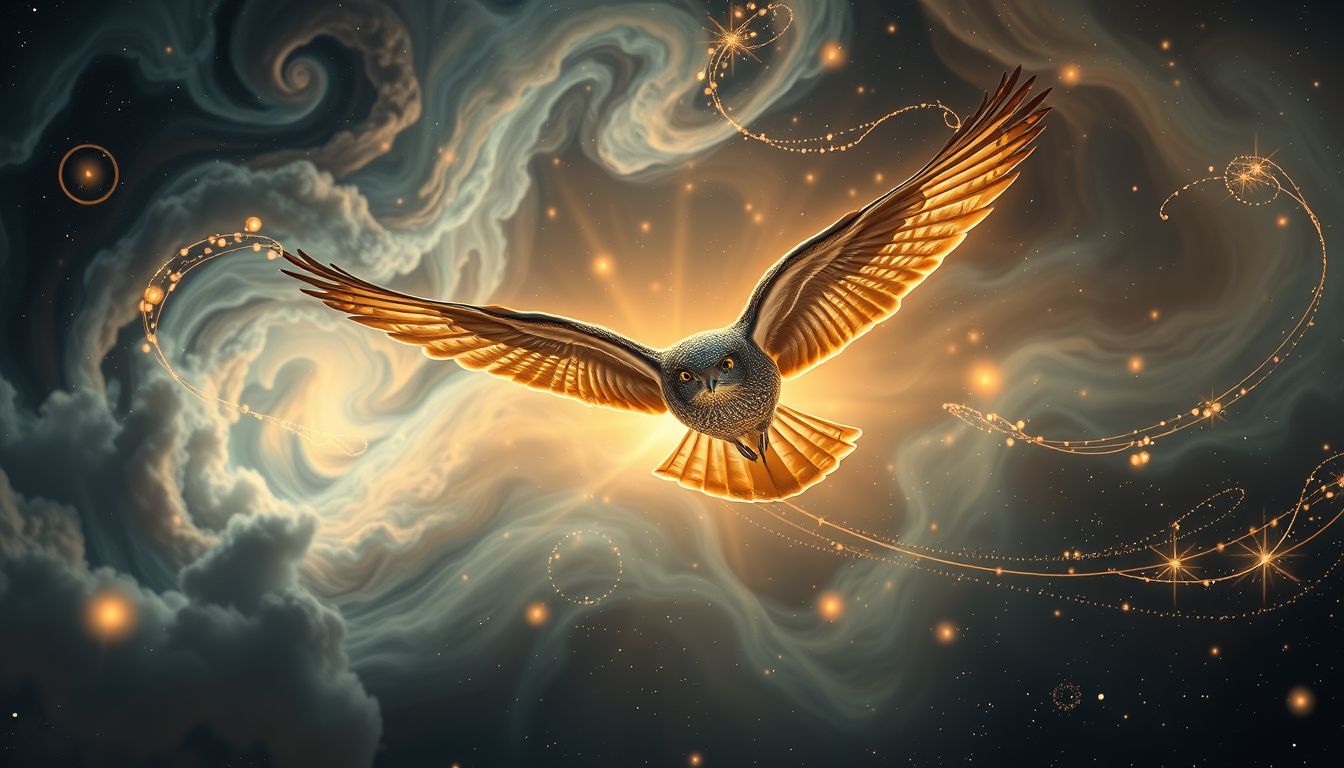 Eine Nachtschwalbe fliegen sehen symbolisiert Freiheit und Neubeginn.