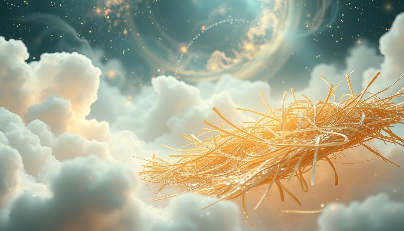 Eine nasse Strohmatte symbolisiert emotionale Belastung und Unsicherheit.