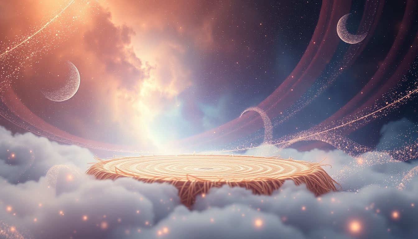 Das Rollen einer Strohmatte symbolisiert Neuanfang und innere Ordnung.