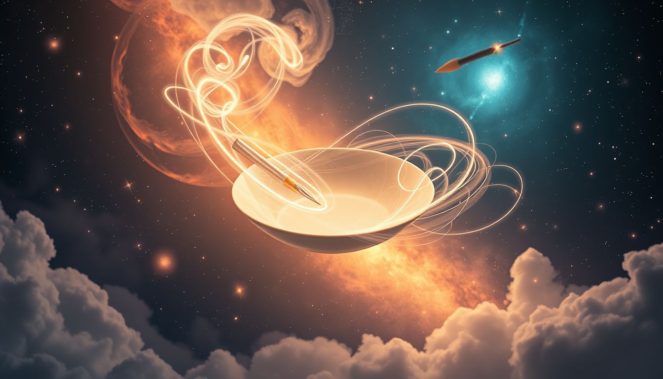 Das Bemalen einer Untertasse symbolisiert kreative Selbstentfaltung im Traum.