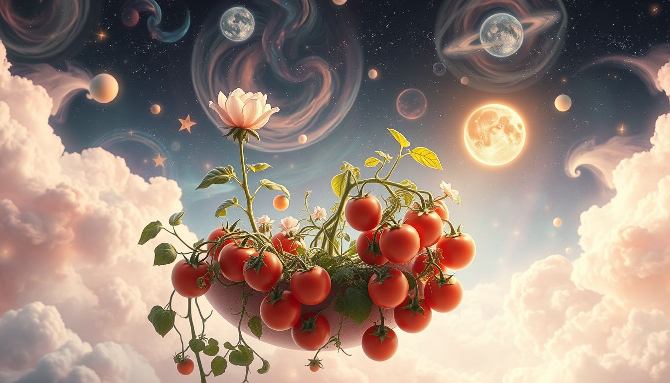 Einen Tomatengarten sehen symbolisiert Wachstum und persönliche Entwicklung.