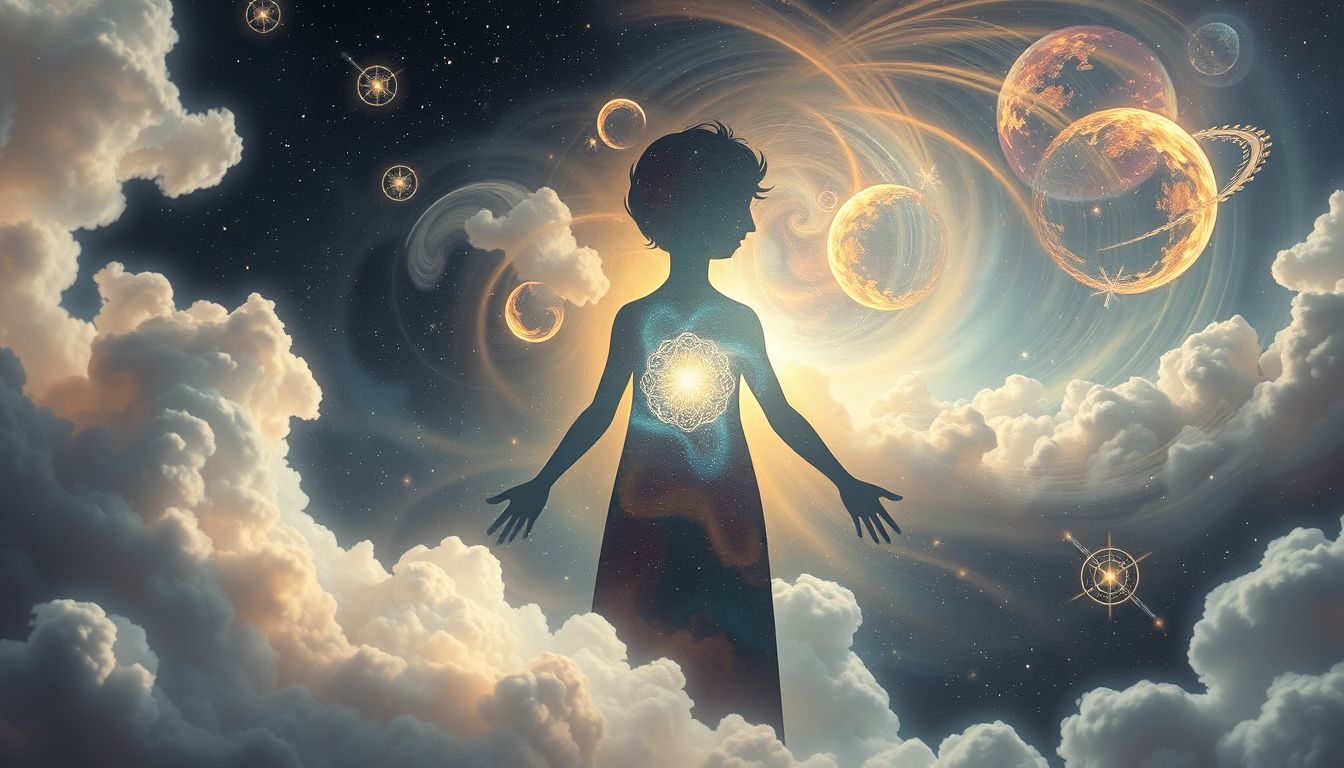 Die Selbstenthüllung im Traum symbolisiert inneres Wachstum und Klarheit.