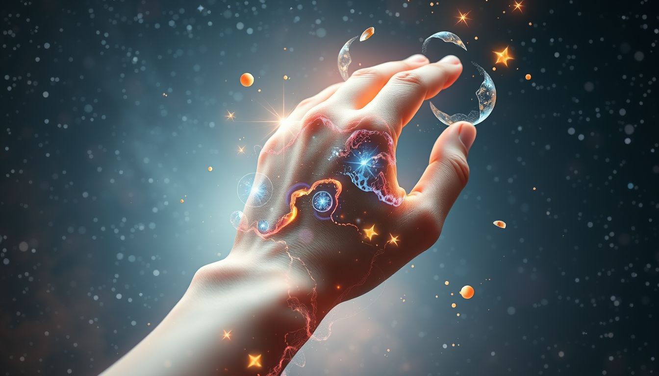 Das Handgelenk symbolisiert Balance zwischen körperlicher Kraft und Geist.