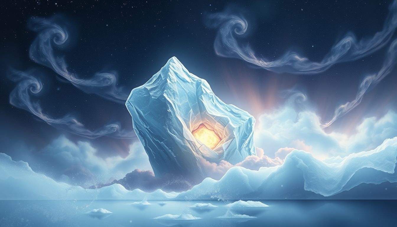 Erstarrte Gefühle symbolisieren emotionale Isolation und Bedürfnis nach Nähe.