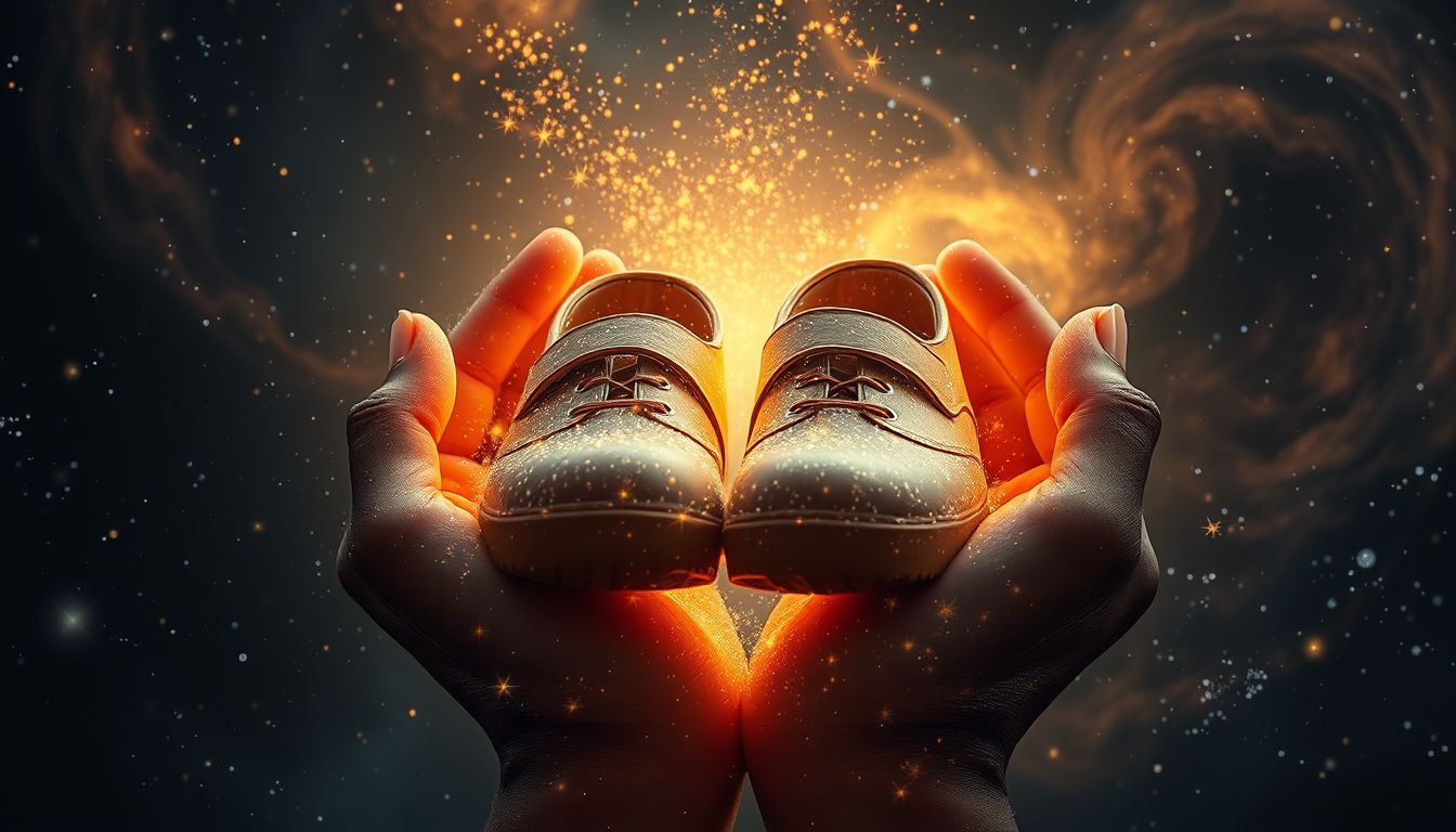 Holzschuhe symbolisieren Sicherheit und festen Halt im Leben.