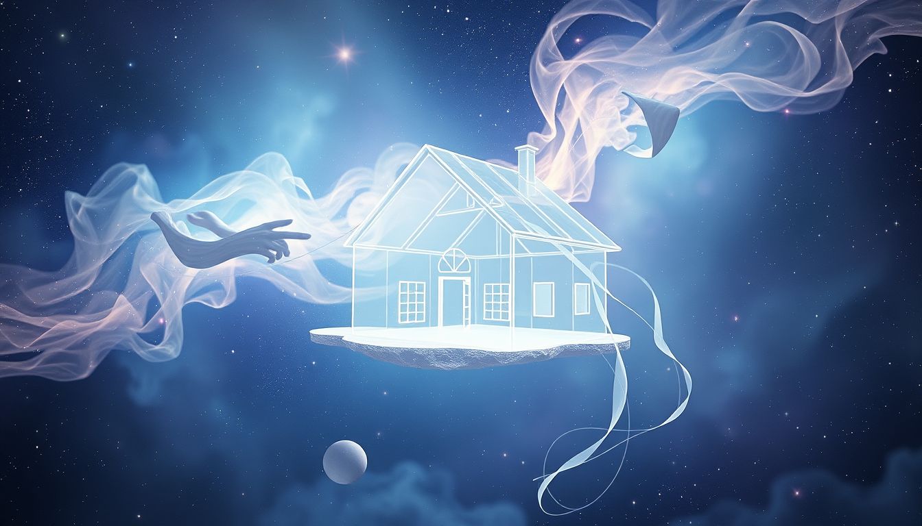 Kreide im Traumhaus symbolisiert Neubeginn und kreative Möglichkeiten.