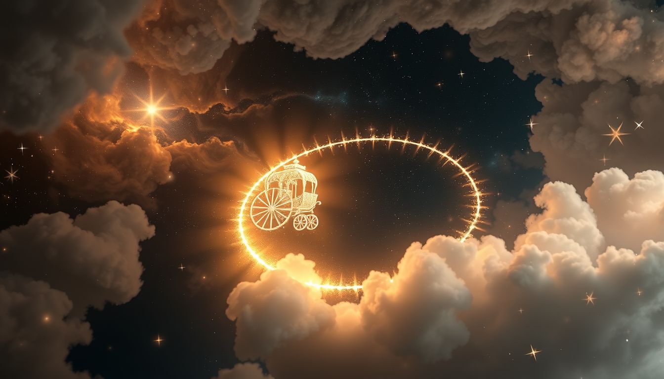 Der kreisende Landau symbolisiert endlose Wiederholungen im Leben.