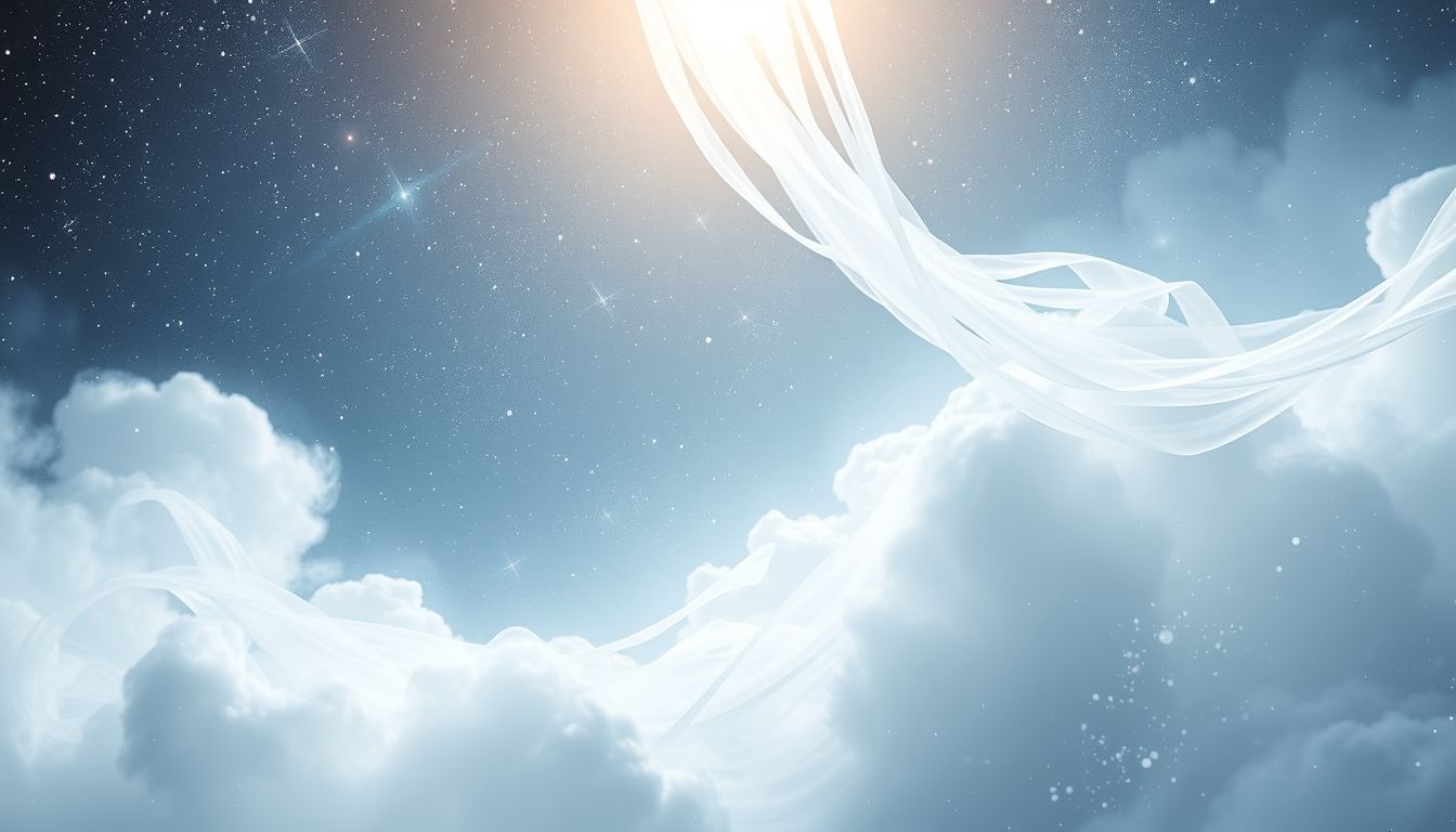 Ein weißer Überzug im Traum symbolisiert Neuanfang und Reinheit.