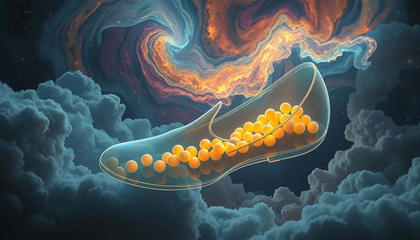 Senfkörner im Schuh symbolisieren unerwartete Hindernisse im Alltag.