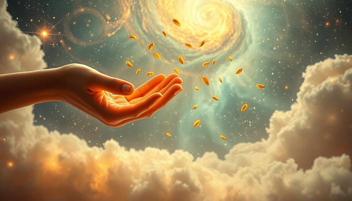 Senfkörner verschenken symbolisiert die Bereitschaft, Glück und Güte zu teilen.