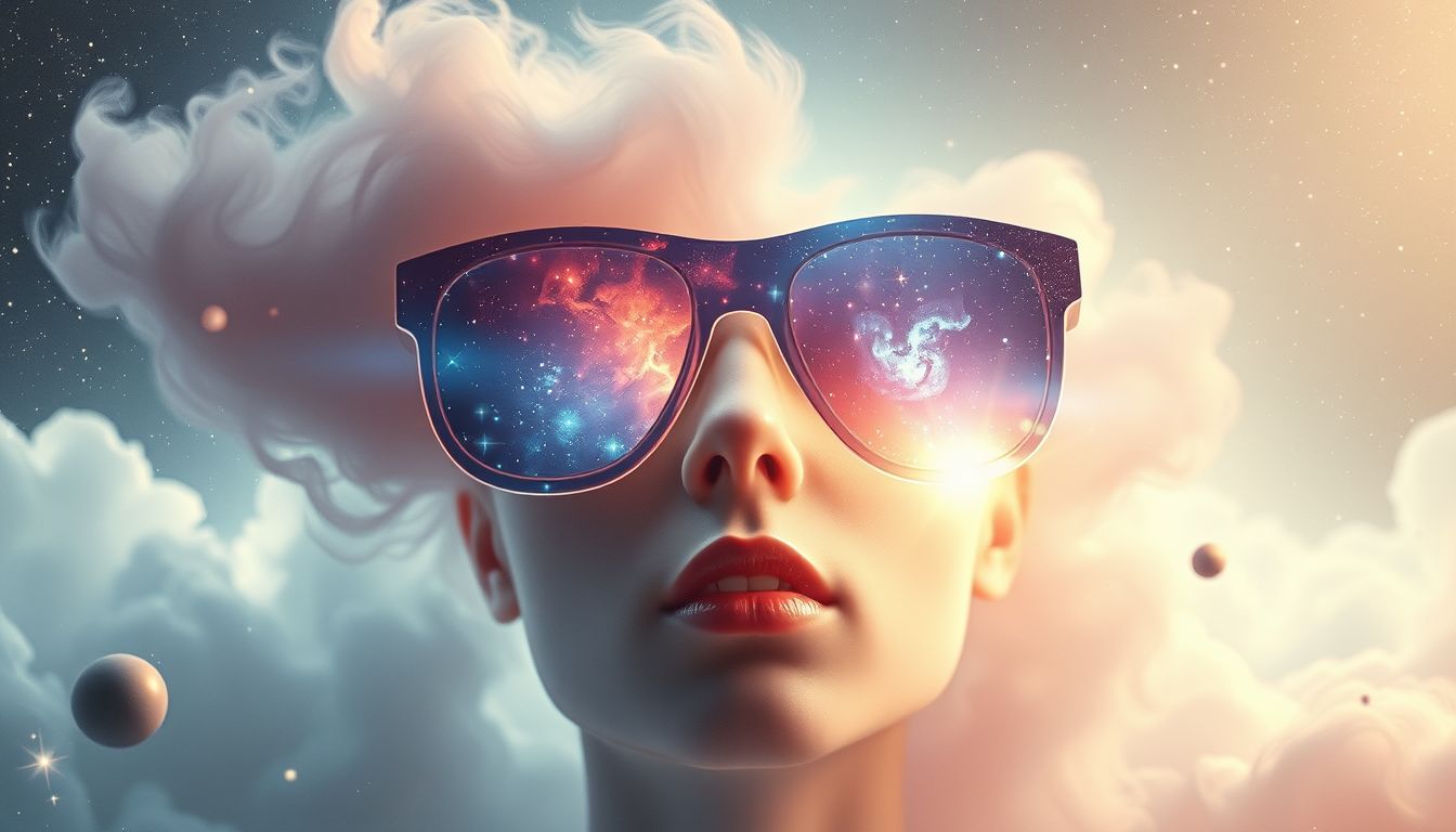 Sonnenbrillen als Maske symbolisieren Schutz und verborgene Identität im Traum.